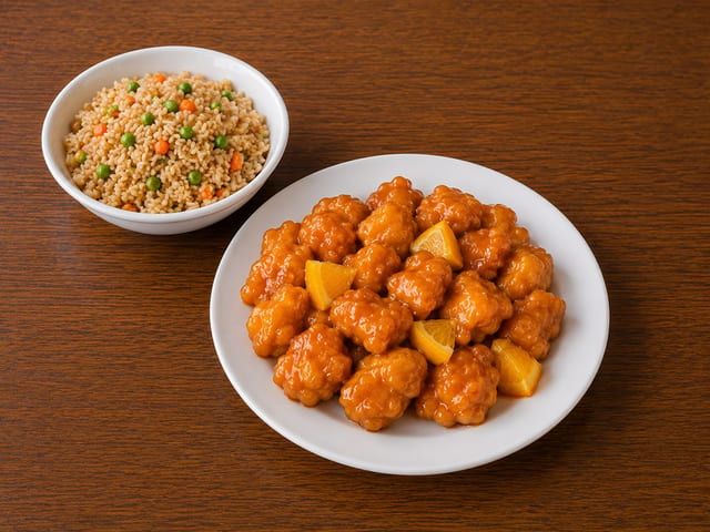 K-Orange Chicken.
