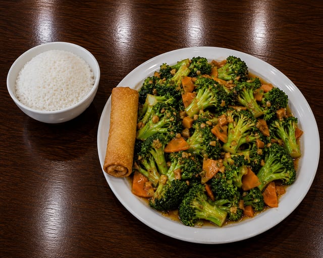 Broccoli with Garlic Sauce.