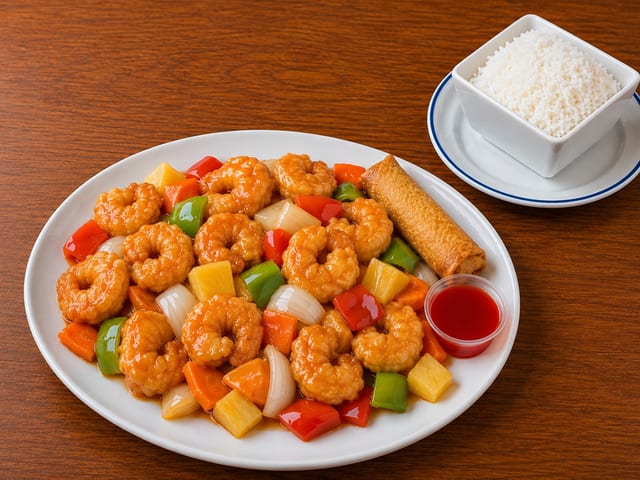 Sweet & Sour Shrimp.